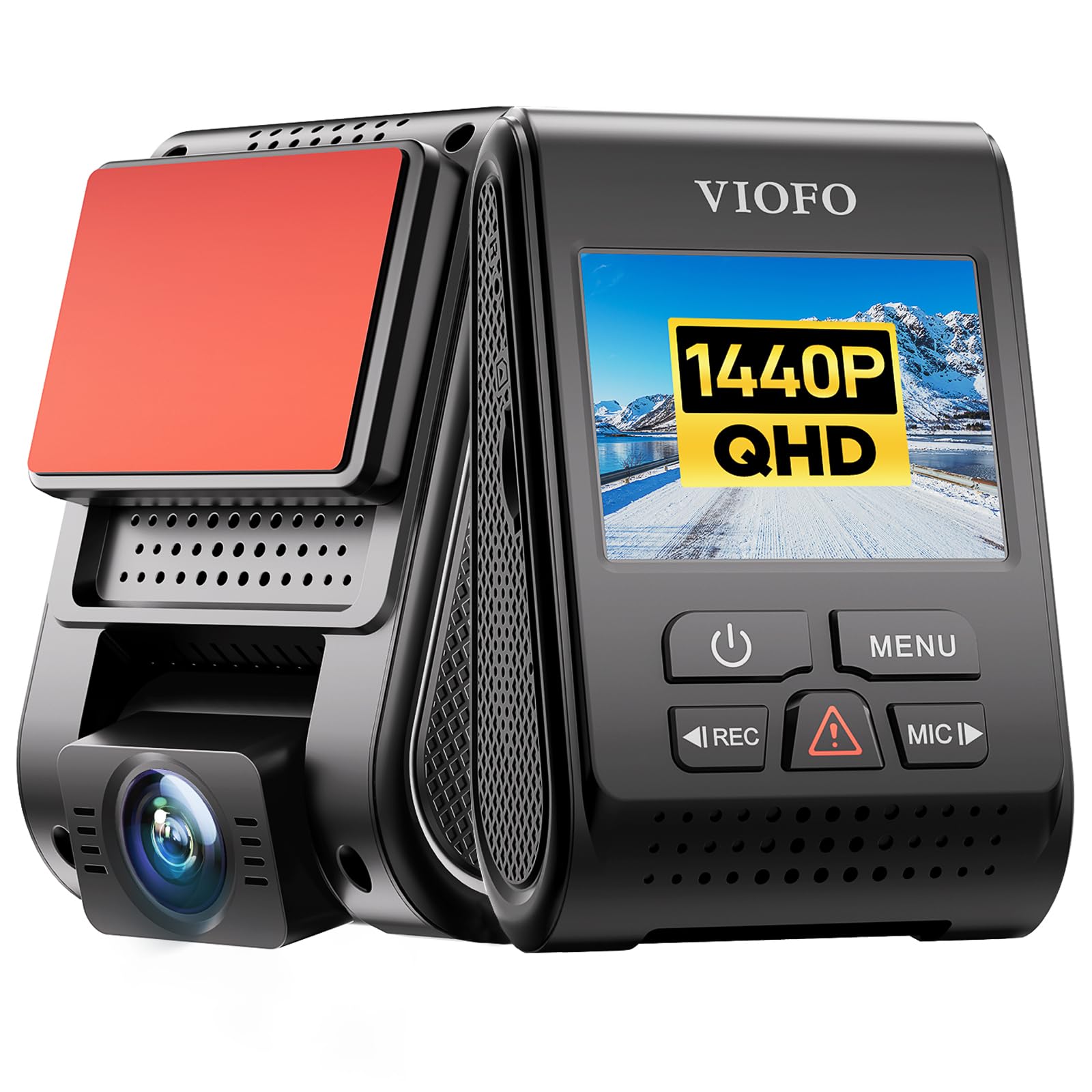 VIOFO A119 V3 2K Quad HD+ Front Car Dash Cam for Cars 140-Degree Wide Angle(True HDR, Motion Detection, Time Lapse) 5MP